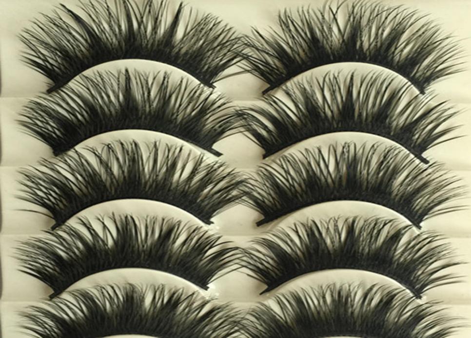 

5 Pairs Natural Fake Eye Lashes Extra Long Thick Cross False Eyelashes Handmade Natural Long Individual Lashes5180690