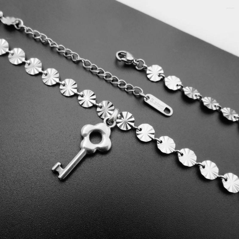 

Pendant Necklaces Women Jewelry 316L Stainless Steel Key Chain Necklace 45cm 5cm