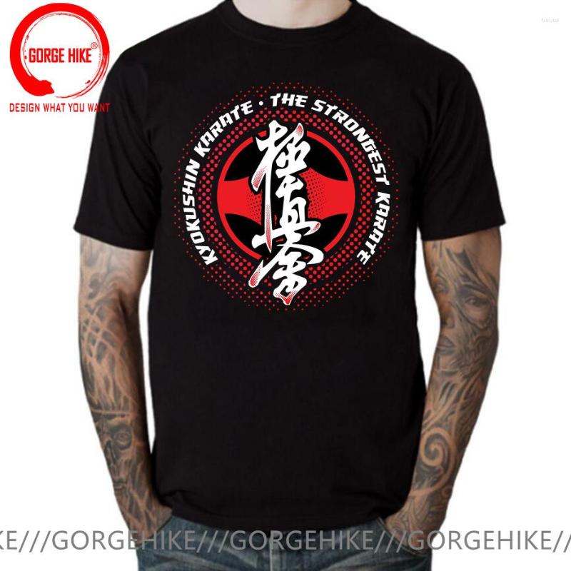 

Men' T Shirts Kyokushin Karate Masutatsu Oyama Japan Shirt Mens Cotton Short Sleeve Kyokushinkai Tshirt Japanese Tops Tees, Black