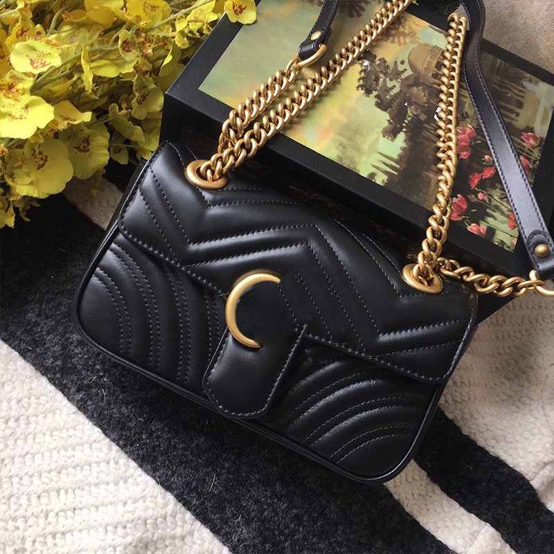 

Mini Handbag Designer Bag Womens cowhide Shoulder Bag Fashion Chain Bag Temperament Portable Crossbody bag Design Sense Wavy bag 446744