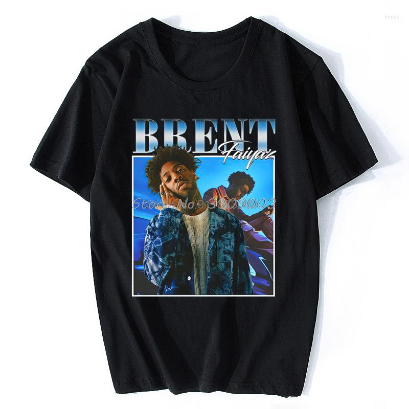 

Men's T Shirts Brent Faiyaz Men Women High Quality Cotton Summer T-shirt Graphics Tshirt Tee Top Gift Oversize Streetwear, Navy