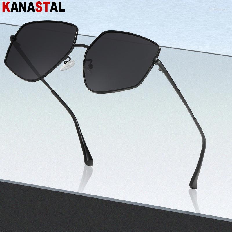 

Sunglasses Women Polarized Gradient Lens Fashion Sun Glasses Men Metal Eyeglasses Frame Beach Travel Outdoors Cycling Eyewear