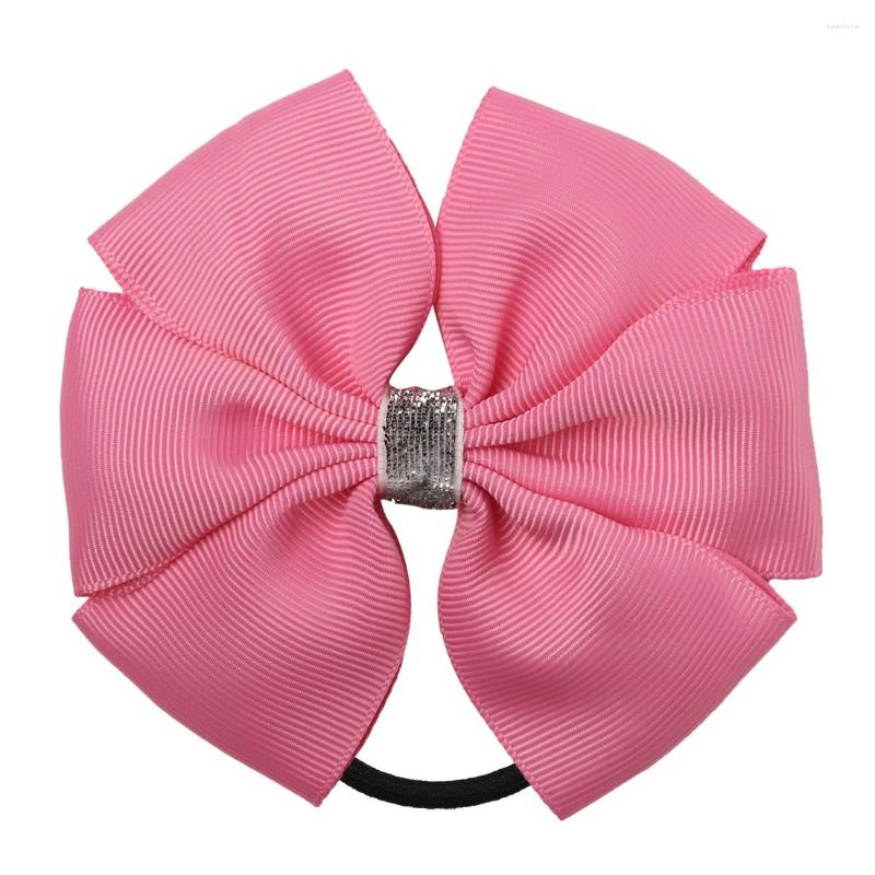 

Hair Accessories XIMA 1PC 4''Retail Fashion Ribbon Bows With Black Elastic Hairband Girls Headwear, 06