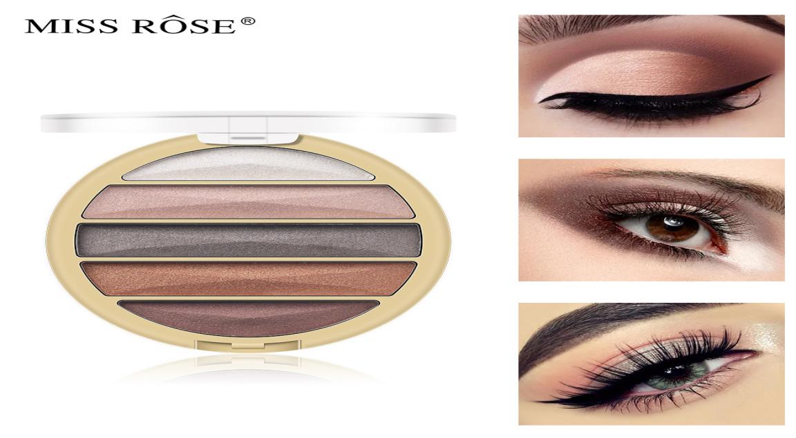 

Mini 5 Color Natural Eyeshadow Palette Shimmer and Matte Eye Shadow Pallets MISS ROSE Earthy Colors Eyes Makeup4924645, Green