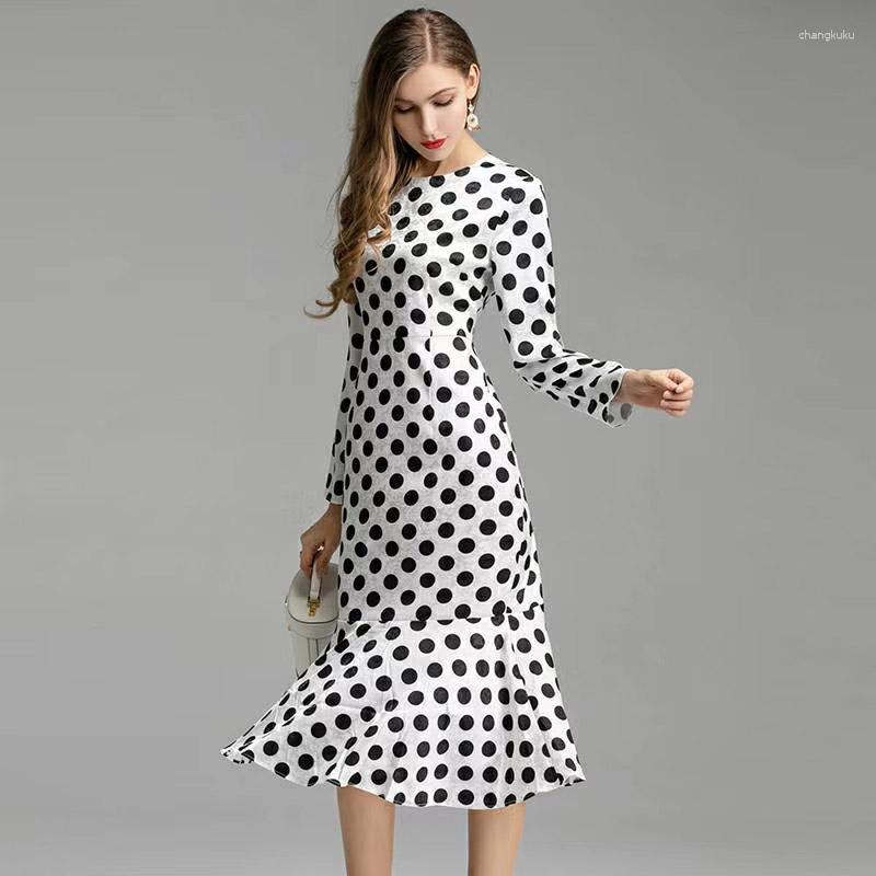 

Casual Dresses Fashion Print Dress Dot Runway, Picture shown