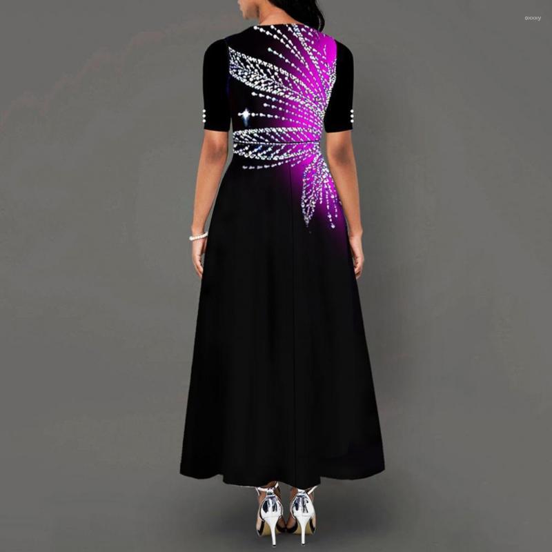 

Casual Dresses Women Stylish A Line Large Hem Dress Spring Autumn Buttons For Prom, Dark blue