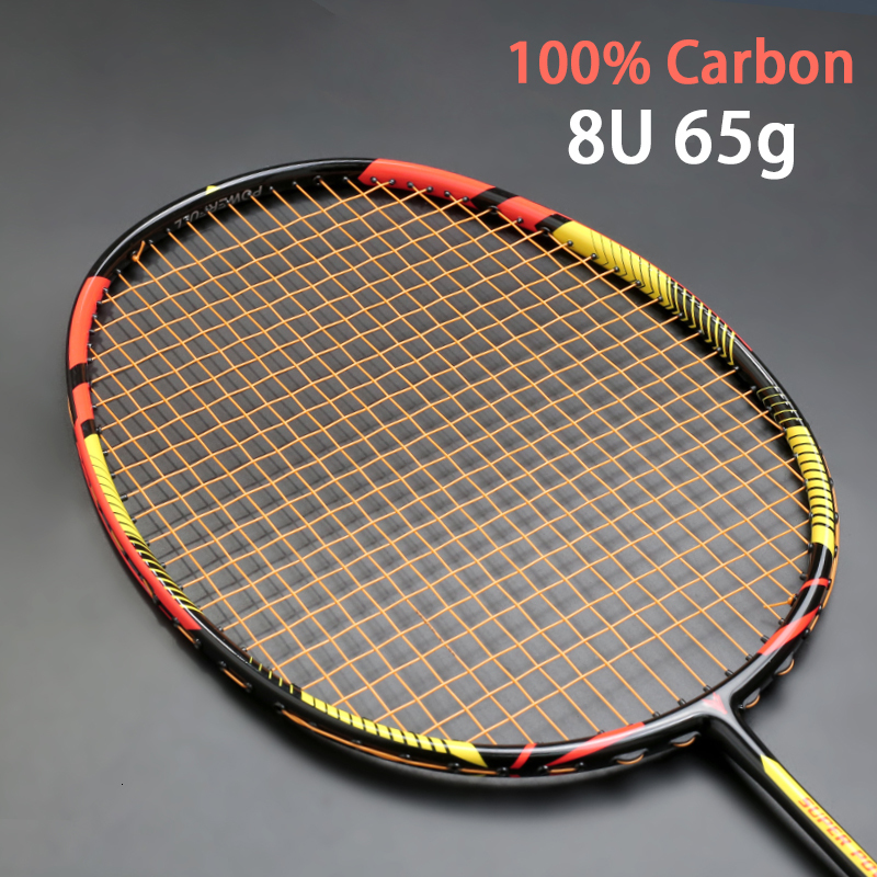 

Badminton Rackets Ultralight 8U 65g Carbon Professional Racket Strings Strung Bag Multicolor Z Speed Force Raket Rqueta Padel 2230LBS 230629