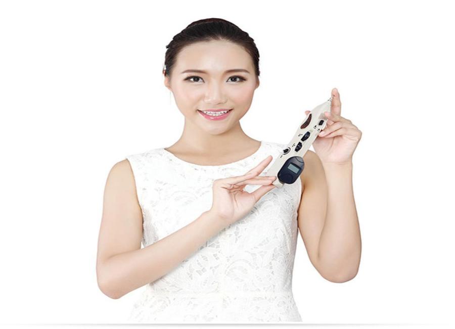 

Handheld Therapy Electric Acupuncture Meridian Pen Health Care Pulse Point Detector Stimulator Pain Relief with Digital Display7880941