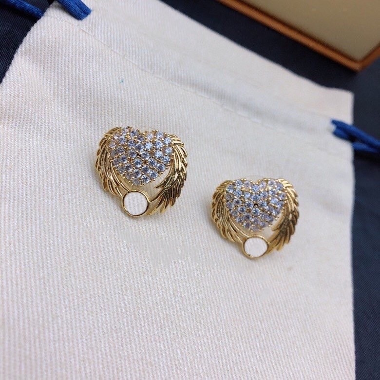 

Fashion Designer luis Letter vuttonity Luxury Geometric Crystal Earrings Stud pxhiha
