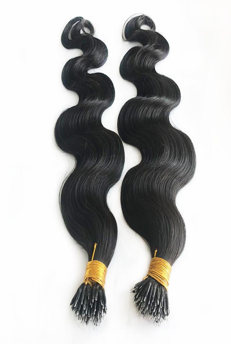 

Body Wave Nano Rings Human Hair Extension Machine Remy Micro Beads Ring Hair Extensions Brazilian Hairs Can Be Dyed4808008