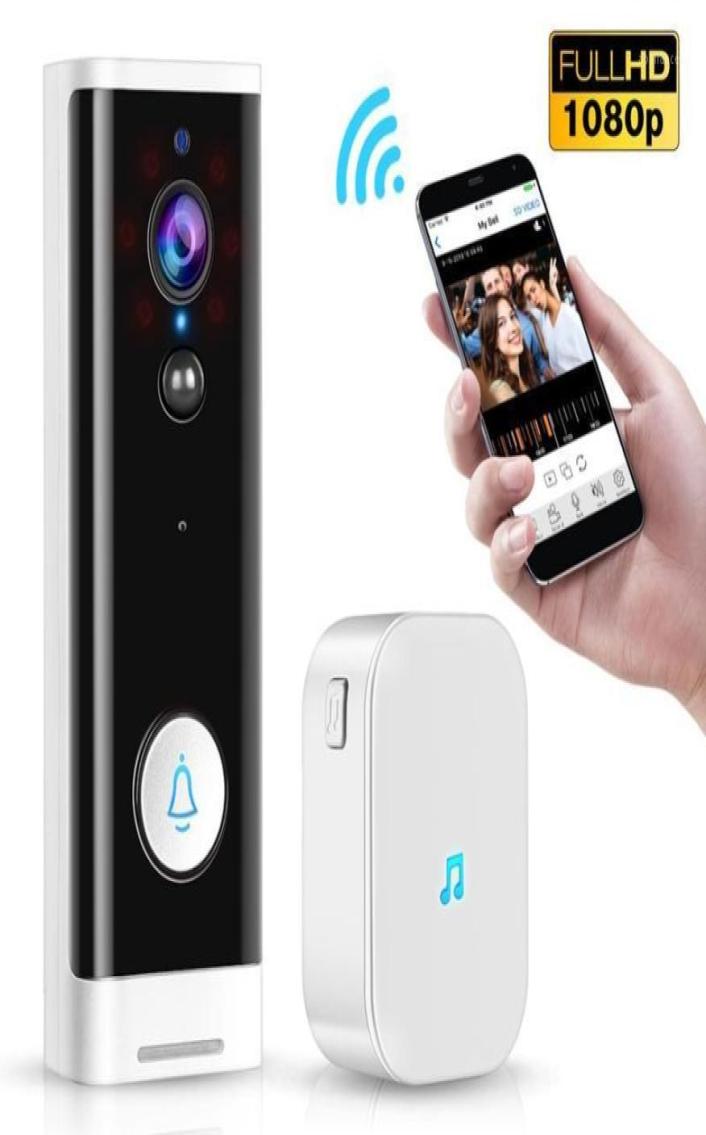 

1080P WiFi Doorbell PIR Monitor 2Way Intercom Camera Video Tuya Smart Life APP Control Door BellDing Dong EU Plug17122831