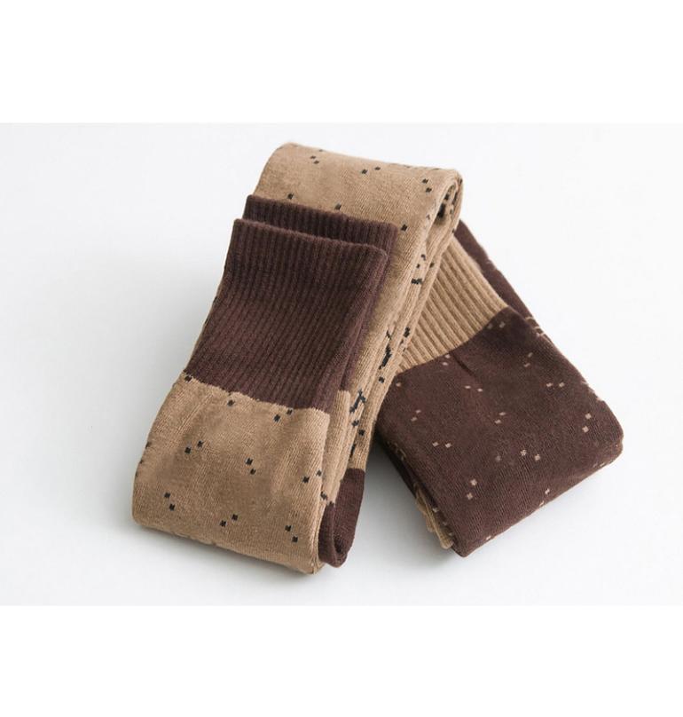 

Women Girl Letter Knee Socks Cotton Breathable Letters High Sock for Gift Party Top Quality 2 Colors5866909, Khaki