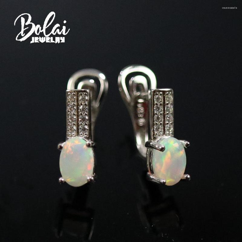 

Dangle Earrings Bolaijewelry Natural Opal Oval 5 7mm Cut Gemstone Earring 925 Sterling Silver Suitable For Daily Wear Of Fine Jewelry