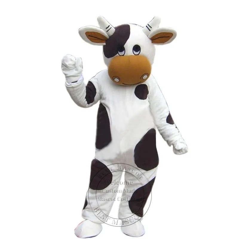 

Hot Sales Cow Mascot Costume Carnival performance apparel theme fancy dress, As pic