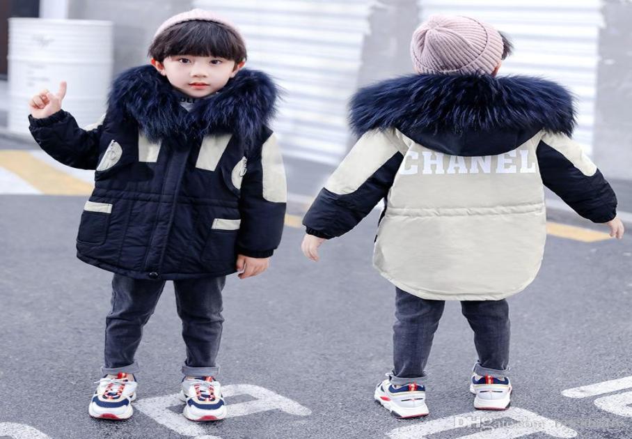 

Baby Boy Down Coat Kids Splice Fur Collar Hooded Jacket Kids Casual Clothes Boy Infant Baby Winter Thicken Down Casual Outfits Clo7225166, Multi