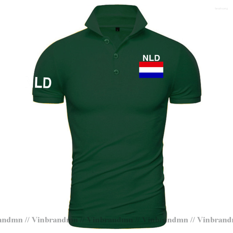 

Men's Polos Netherlands Dutch Polo Shirts Men Short Sleeve Brands Printed For Country Flag Shirt Nederland Holland NLD NL Fashion Tops Tees, Red