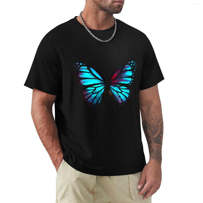 

Men's Polos Blue Red Butterfly T-Shirt Graphic T Shirt Quick-drying Summer Tops Funny Shirts For Men, Gray