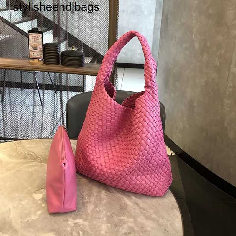 

Totes Fashion Women's Handbag Ladies 10 Solid Colors Woven Bags Female Large Capacity Shoulder Girl Casual Composite Bag stylisheendibags, Light purple