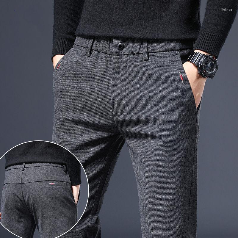 

Men's Pants Spring Summer Cotton Casual Fashion Classic Drawstring Elastic Waist Stretch Cargo Trousers Streetwear Male A321, 88 75 black
