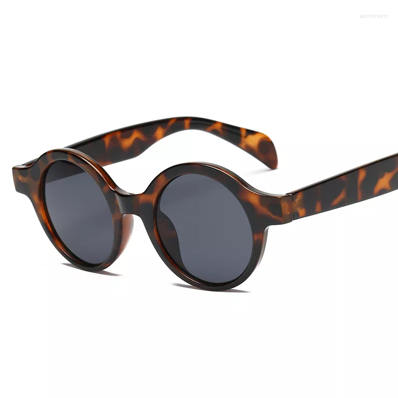

Sunglasses Small Round Women Men 2023 Fashion Vintage Brand Sun Glasses Black White Leopard Red Sunglass UV400
