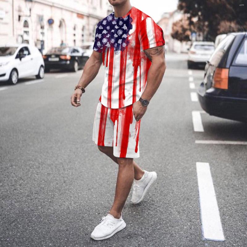 

Men's Tracksuits Men Tracksuit Casual Summer Short Sleeve Polo Shirt And Shorts Suit Two-Piece Set Male Clothing Streetwear Clothes For Me, White
