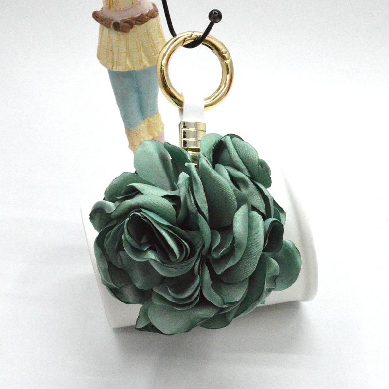 

Keychains 2023 Fashion Jewelry Women Flower Lady Key Chains Female Cover Keychain Bag Pendant Ring Holder Accessories Bijoux KC825