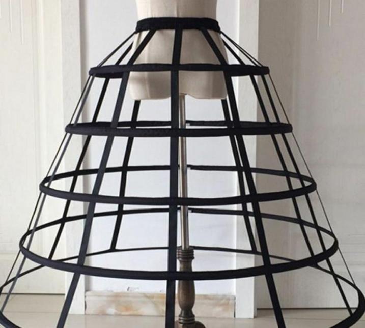 

Womens Hollow Out Caged 5Hoop Bustle Victorian Petticoat Skirt Wedding Bridal Dress Cosplay Underskirt Slip5067514, Green