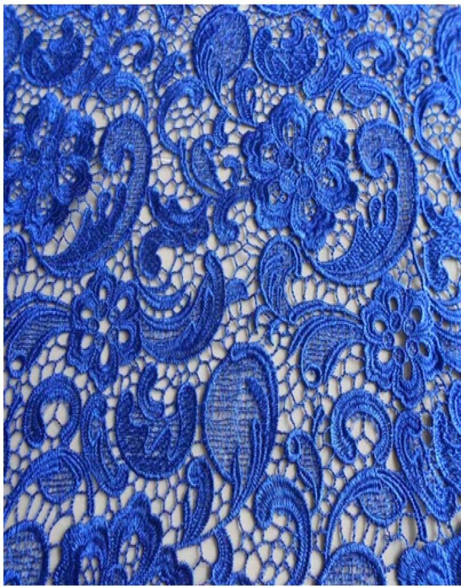 

11 Colors Highgrade Water Soluble Embroidered Lace Fabric Wedding Dress Show Thin Apeak Fabric Width 120cm In Stock4092916, White