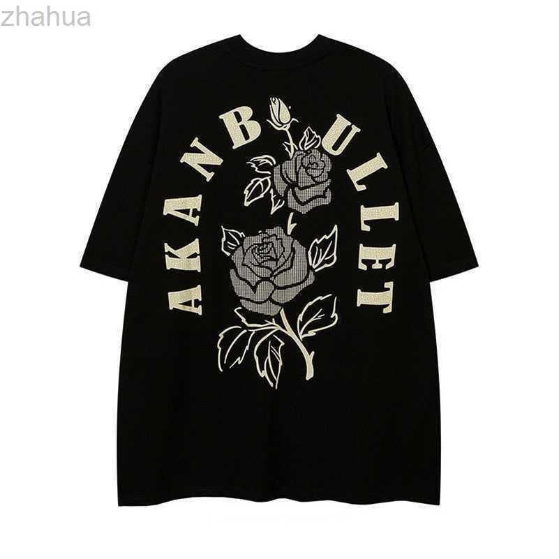 

stussys Trendy brand ins short sleeved t-shirt for men with a sense of niche design. Trendy American high street print with loose oversize half sleeved women, White 260g