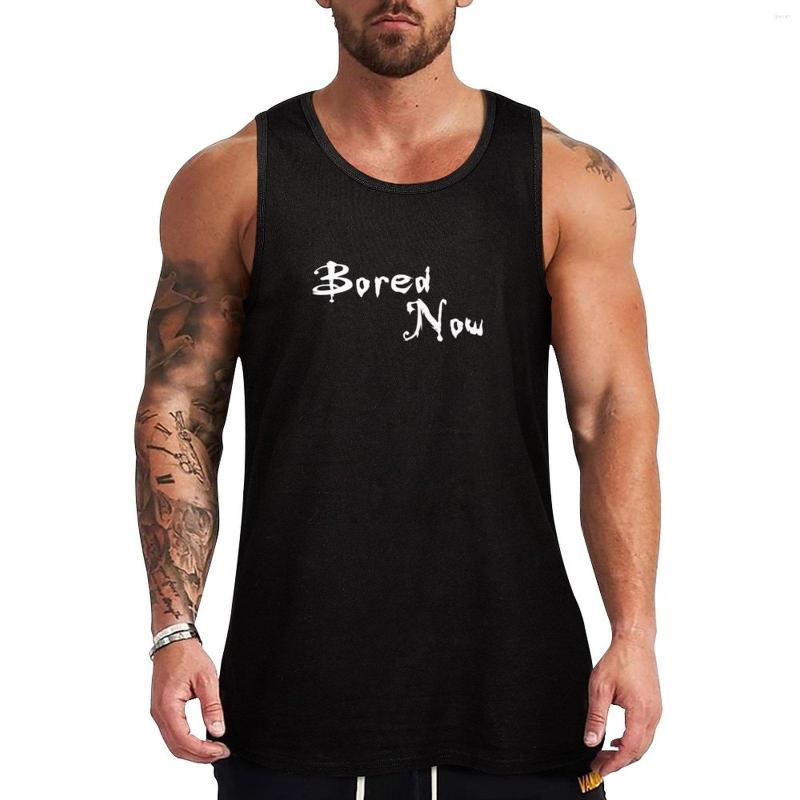 

Men' Tank Tops Bored Now Top Bodybuilding Shirt Working Vest, Black