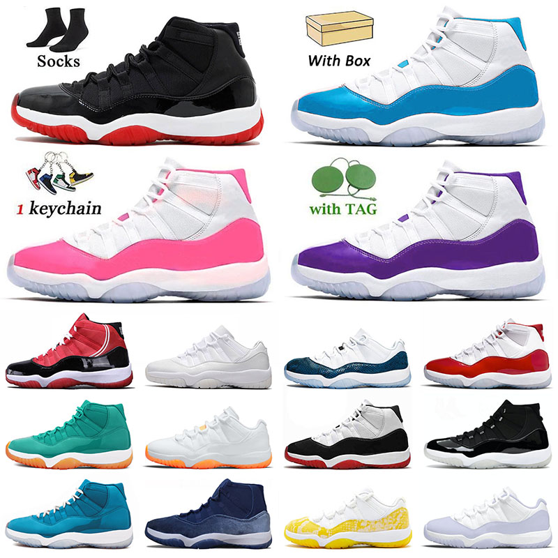 

11s Basketball Shoes for Men Women Jumpman 11 Jorde Cherry Cool Grey Green Orange Space Jam Concord Retros Pink Gamma Blue Bred Jade Blue Sports Sneakers 36-47, 36-47 high white bred
