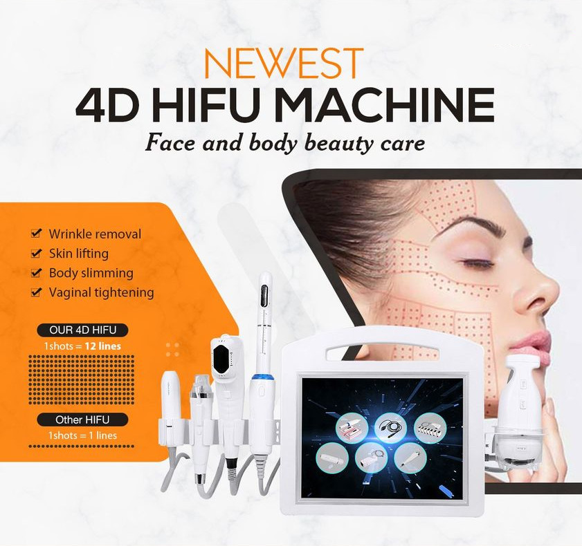 6 in 1 hifu machine beauty instrument hifu vaginal tightening skin lift rf microneedling More accurate and effective treatment of different depth-image-752535640