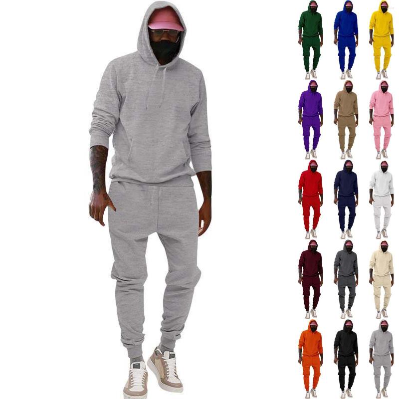 

Men' Tracksuits Mens Fashion Casual Color Matching Two Piece Hooded Pocket Lace Up Pullover Sweater Big And Tall Suit Homecoming Outfit For, Beige