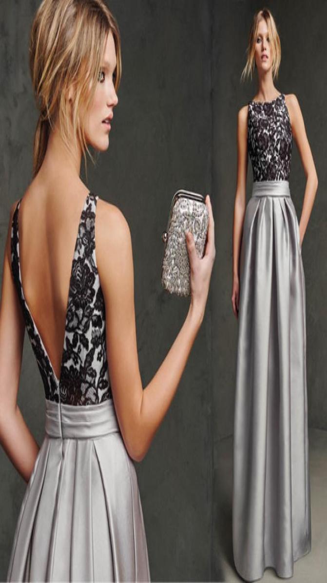 

Silver Lace Aline Mother Of The Bride Dresses Long Cheap Satin Ruched Prom Evening Party Wedding Formal Mother Dresses cps2247647181