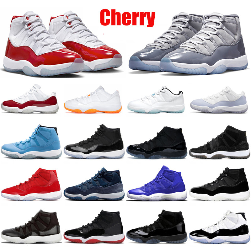 

11 11s Basketball Shoes Men Women Trainers cherry red Cement Grey Yellow Snakeskin Midnight Navy Pure Violet Bred jumpman 11 sports sneakers outdoor shoe, Sku_6