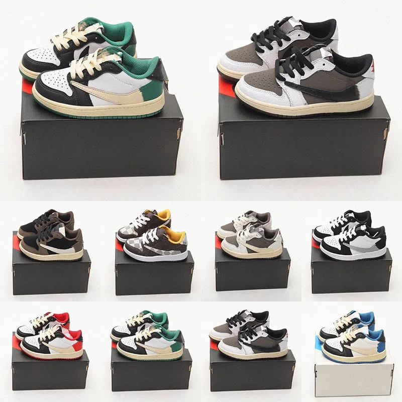 

travis kids shoes 1s 1 shoe boys scotts low sneaker designer mocha baby kid youth toddler infants children boy girl 2022 Basketball Athletic, 01