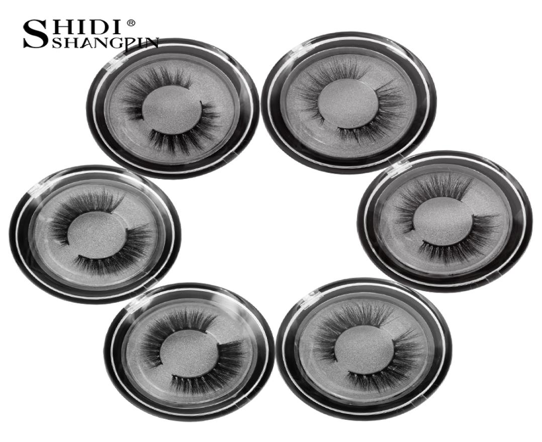 

3D Mink Lashes High Quality Mink False Eyelashes Natural Long Lasting Lashes Custom Packaging Label 3D Mink Eyelashes Round Box Pa5426145