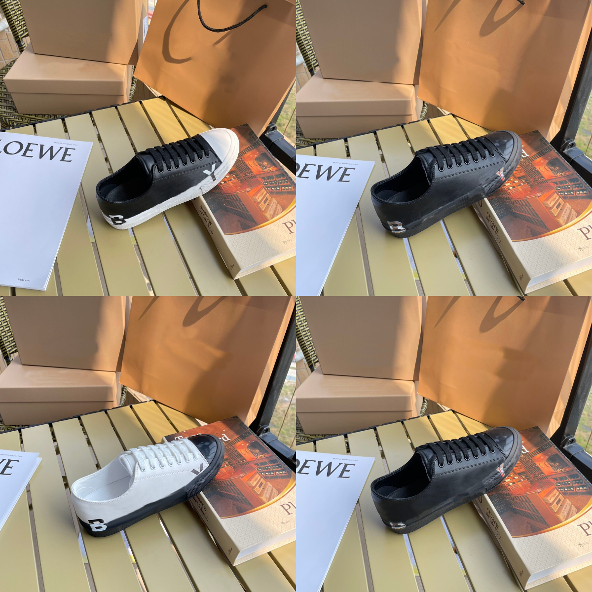 

Retro casual shoes designer shoes ladies small white shoes war horse check pattern knight sneakers retro letters classic board shoes with box, Color 2