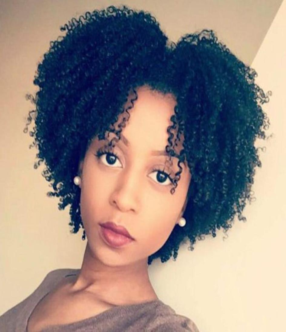 

A brazilian Hair African Ameri short curly wigS simulation human hair kinky curly wigs in stock96719075561796, Black