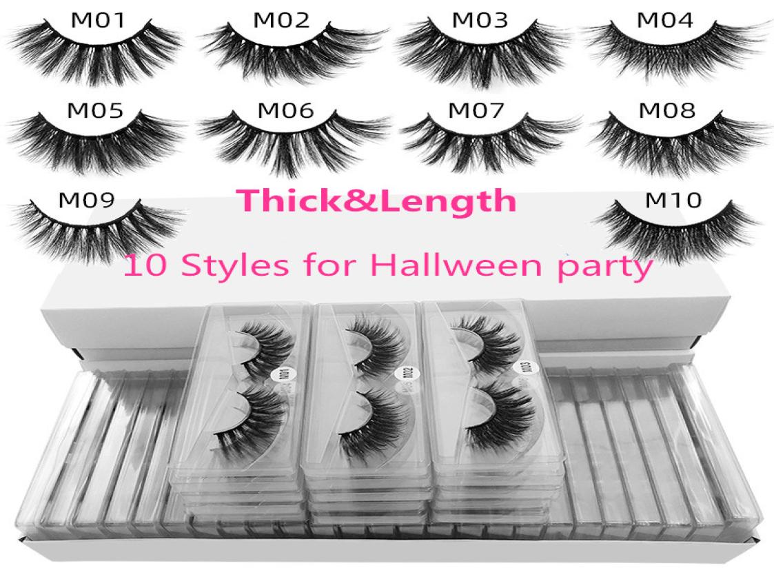 

20 pairs mink eyelashes in bulk mix 10 styles 3d natural long false eyelashes whole hand made lash vendors makeup8783360