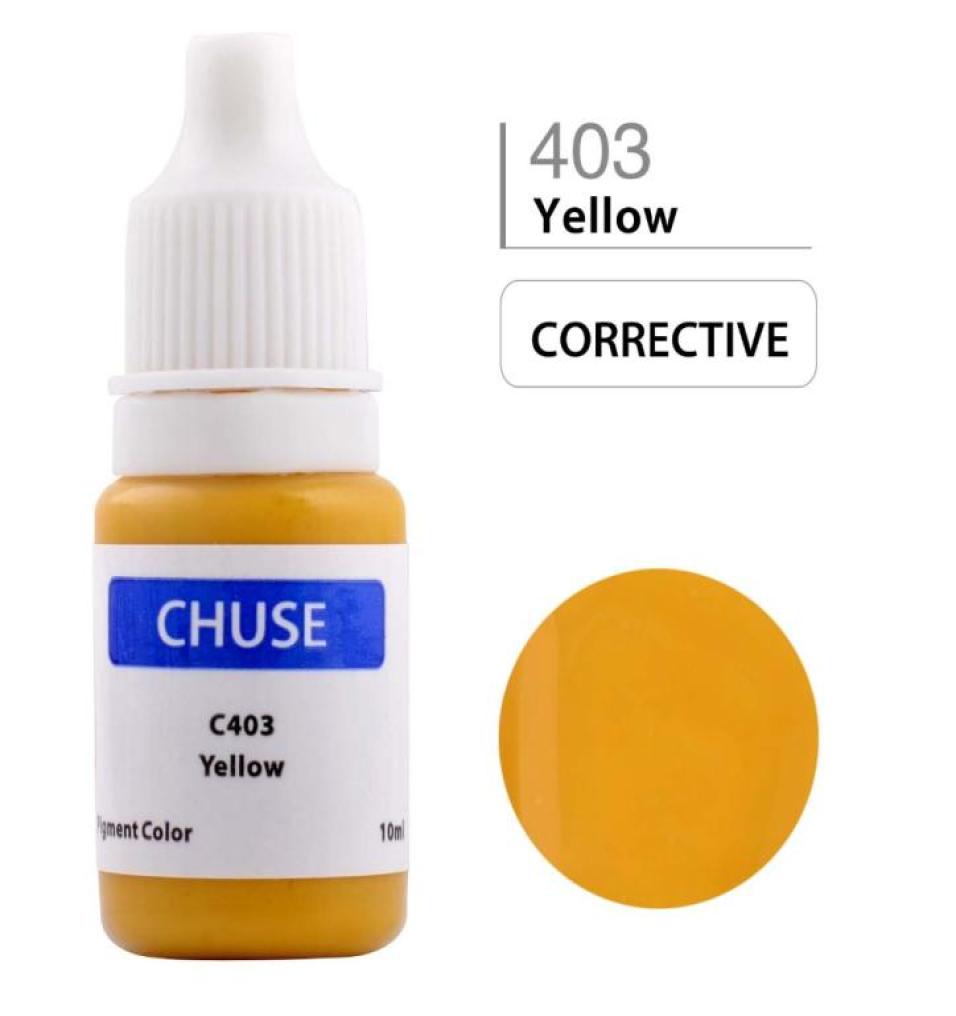 

Whole CHUSE Permanent Makeup Ink Corrector Tattoo Ink Set Microblading Pigment for Professional Maquiagem Definitiva 10ML Yel8602105