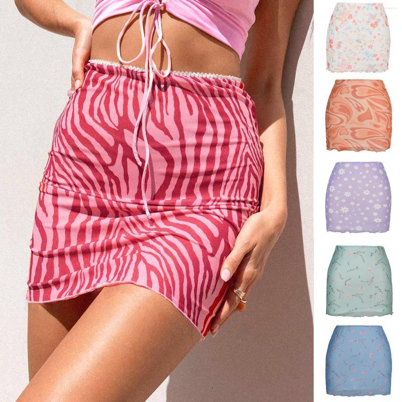 

Skirts Elegant Woman Cropped Skirt Bag Buttock Printed Fashionable Slim Fit Summer Women Skirtes 2023 Ladies Faldas, Light purple