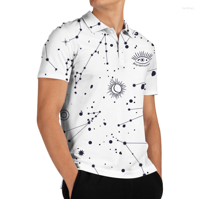 

Men's Polos Mens Polo Shirt Men Casual 3d Digital Printing Short Sleeve Shirts Work Plus Size 2023 Customizable Pattern, Zzpl-43