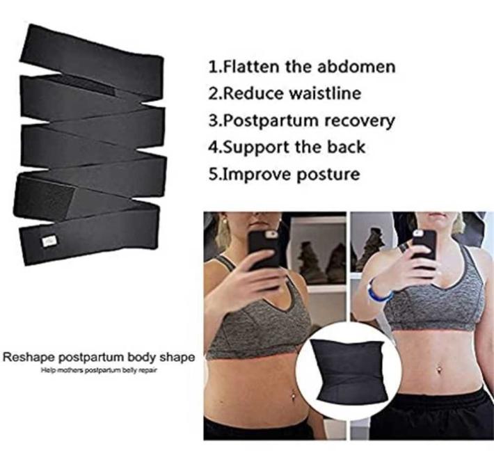 

Red Black Grey Color Women Maternal Waist Trainer Snatch Me Up Bandage Wrap Trimmer Support Slim Sheath Tummy Bands Elastic Belts 7976588