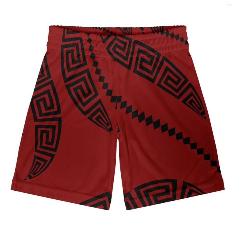 

Men's Shorts Polynesian Tribal Fijian Totem Tattoo Fiji Prints Men Basketball Pants Elastic Waistband Patchwork Casual Wear, Hdre1042bz19