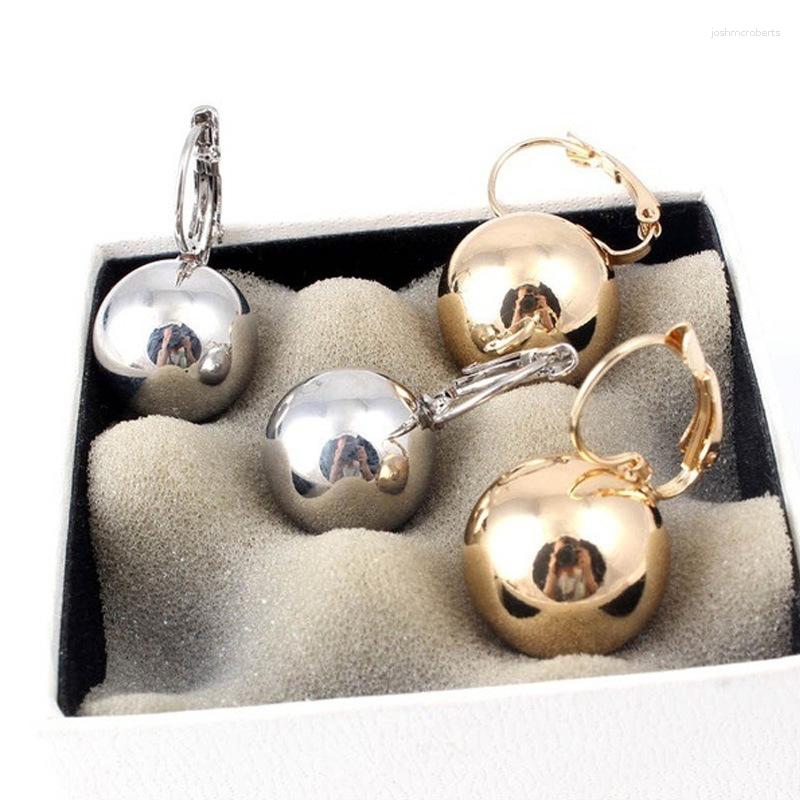 

Dangle Earrings Smooth Ball-Shape Drop Earring For Women Creative White/Golden/Rosegold Charming Bohemia Female Ear Jewelry