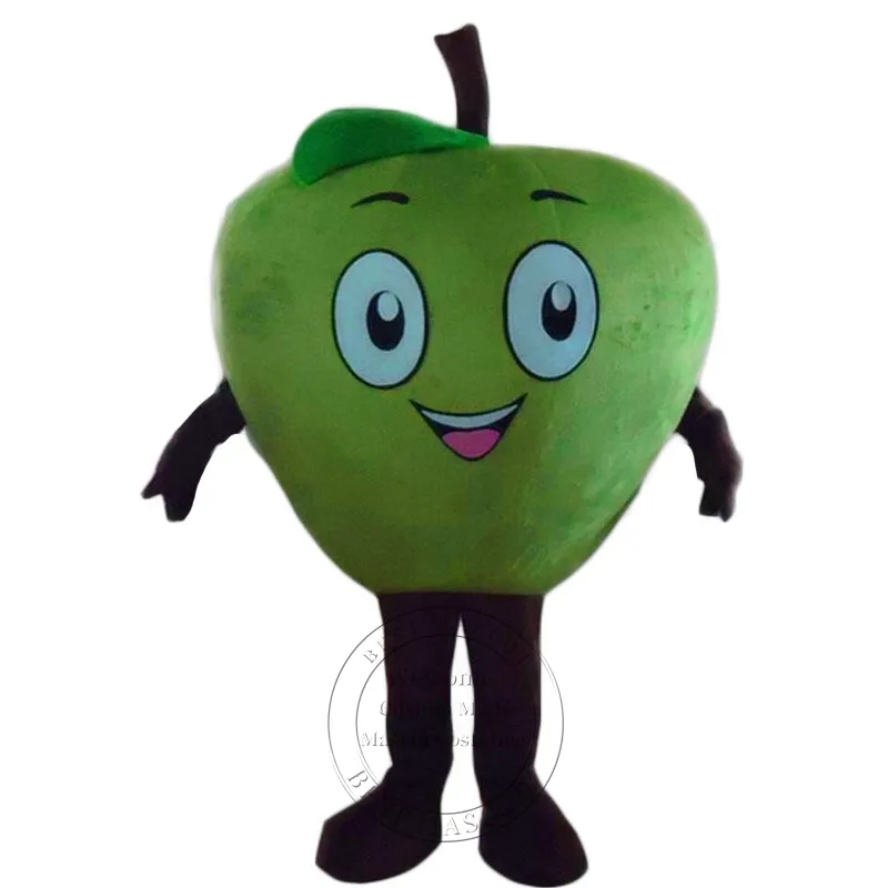 

New Adult Green Apple Mascot Costume Custom fancy costume Fancy dress carnival Cartoon theme fancy dress, As pic
