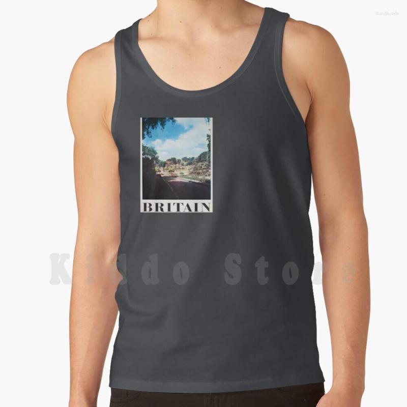 

Men' Tank Tops Retro Iconic Britain Vest Sleeveless Vintage Uk Grossbritannien United Kingdom Grande Bretagne, M-sleeveless-black