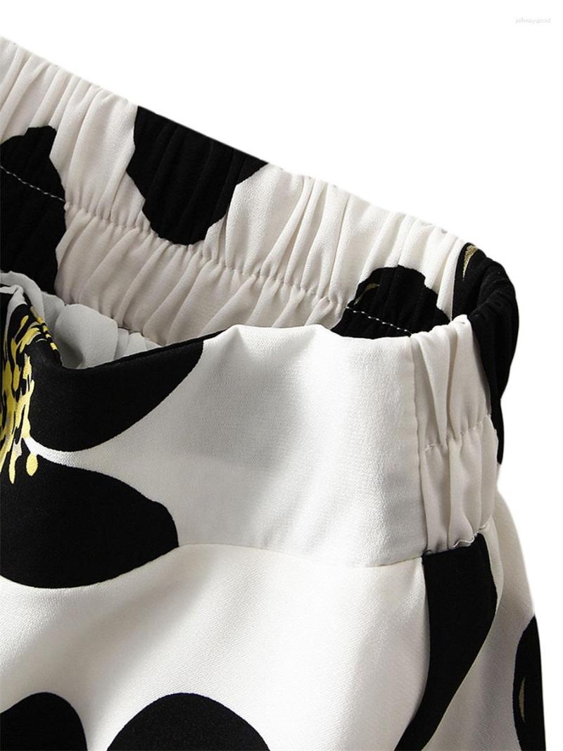 

Skirts Stylish And Comfortable Women S Midi For Summer Featuring Elastic High Waist Beautiful Floral Print A Flowy, Black