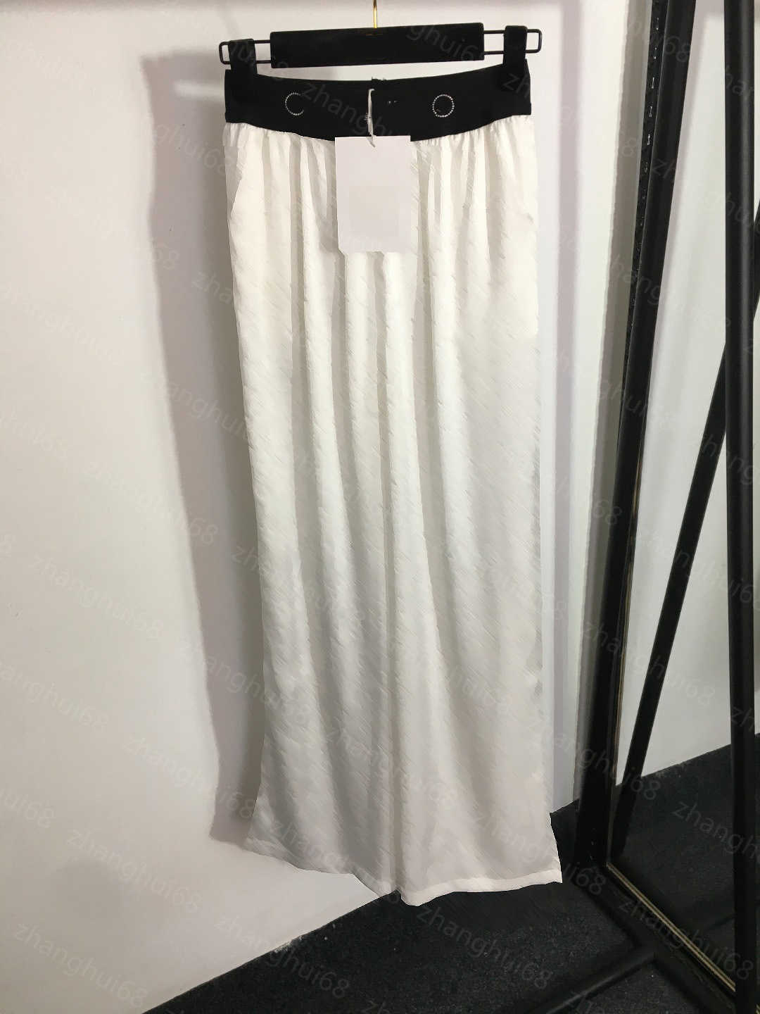 

23ss Womens Pants womens designer clothing logo embossed hot drill letters high waist wide leg pants High quality Women clothing